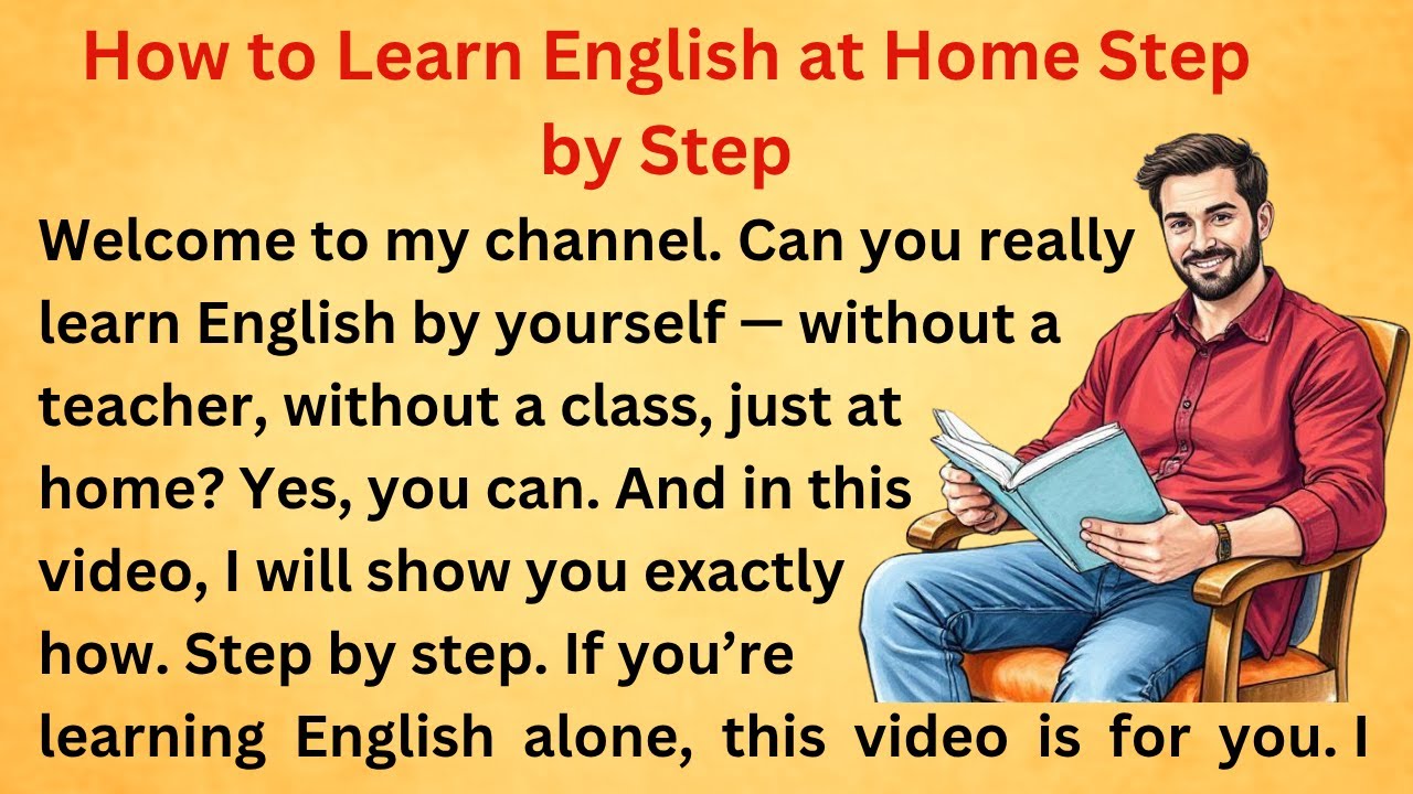 How to Learn English at Home Step by Step Without a Teacher|| Graded ...