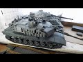 M1A2 Sep Abrams Tusk II из пластилина и испытание Д З  прилипалой