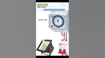 👉How to connect the street flood light to the timer with CNC MCB