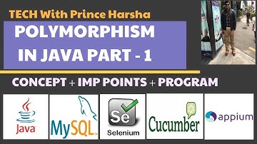 1.4 What is Polymorphism in Java -Part 1-OOPS concept -Types -Method Overloading, Method Overriding