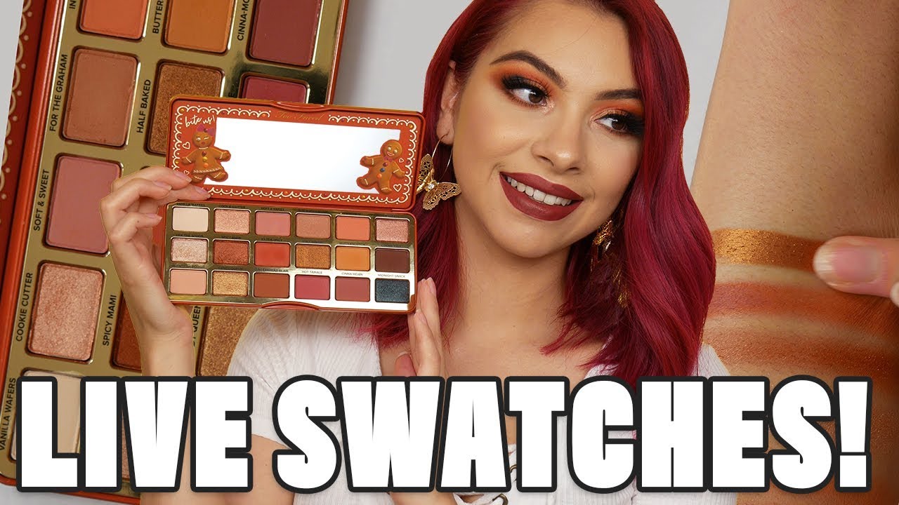 Too Faced Gingerbread Extra Spicy Live Swatches | This Is What It Really Looks Like!!