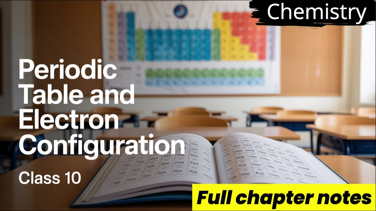 "Class 10 Chemistry | Periodic Table & Electron Configuration | Easy Notes with Examples"