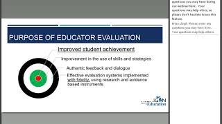 Administrator Webinar Series  Growing Professional Development with Evaluation Processes