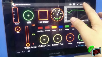 Coffee vending machine with HMI Controller for Arduino