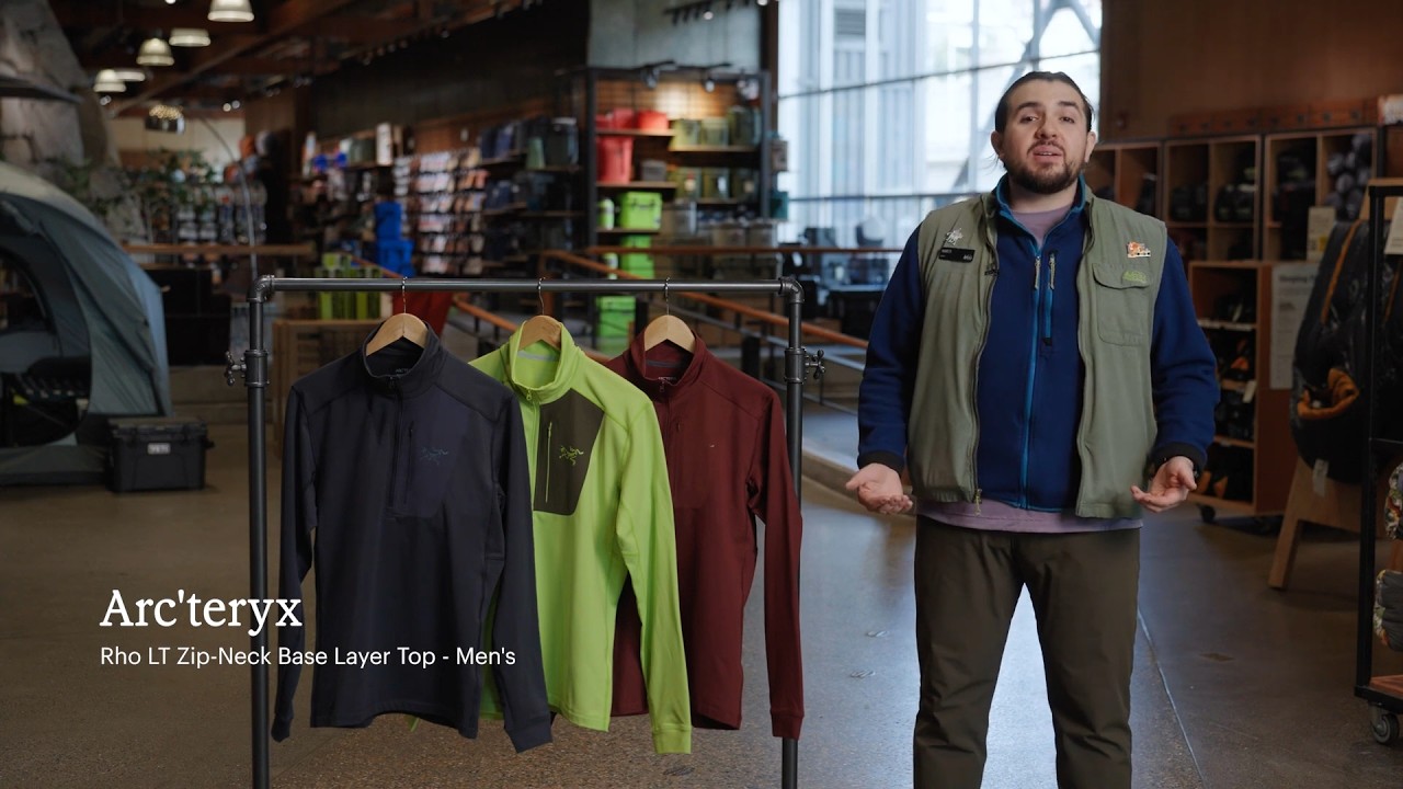 Preview of Arc'teryx Rho LT Zip-Neck Base Layer Top - Men's Video