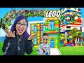 24 HORAS EN UN PARQUE DE DIVERIONES DE LEGOS | Family Juega