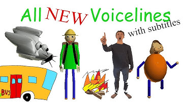 All NEW Voicelines with Subtitles (v1.1) | Baldi