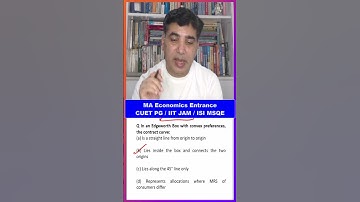 CUET PG Economics | IIT JAM Economics| Micro Economics #economics