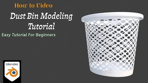 Blender Tutorial: Beginner Modeling Tutorial | Dust Bin