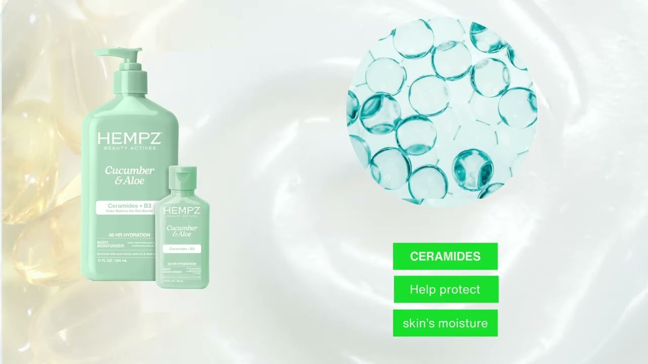 Hempz Beauty Actives Cucumber & Aloe Moisturizing Body Lotion with