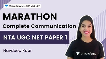Complete Communication Marathon | NTA UGC NET Paper 1 | Navdeep Kaur