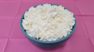 طريقة تحضير الكريمة المخفوقة (كريم شانتيه) The perfect Whipped Cream, Crème Chantilly Recipe