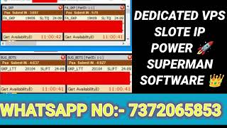 SUPERMAN NEW TATKAL SOFTWARE || HARD ROUTE IP VPS AVAILABLE || #tatkalsoftwarenew #railwayticket  screenshot 5