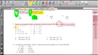 Geometry Chapter 1 Practice Test #1-5