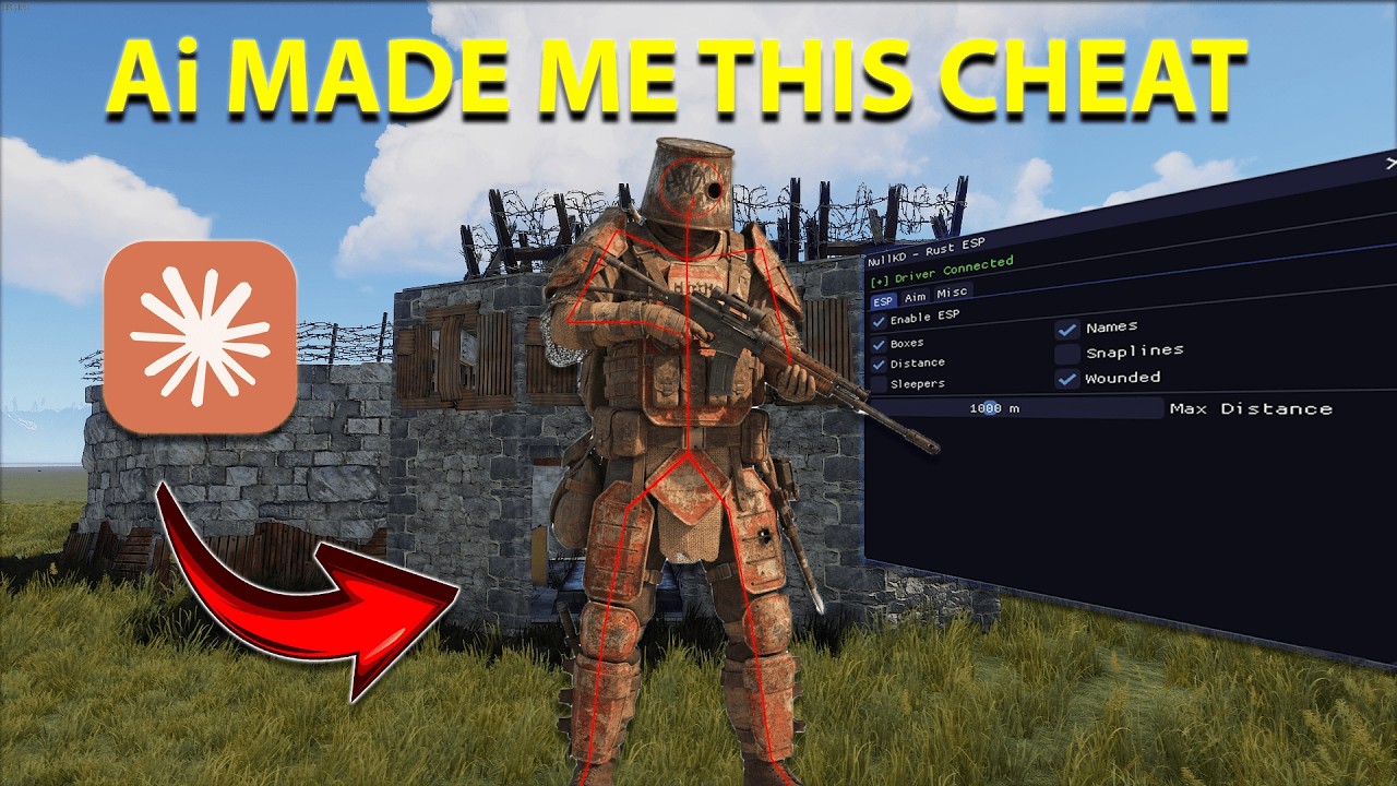 I Built an UNDETECTED Rust Cheat using AI (Kernel)