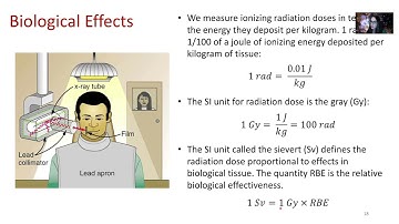 Week 14 PHY 222 - Biological effects of radioactivity