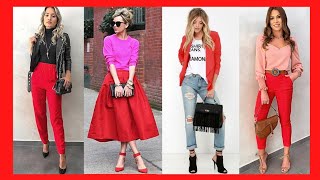 CÓMO COMBINAR el Color ROJO | Looks en color ROJO