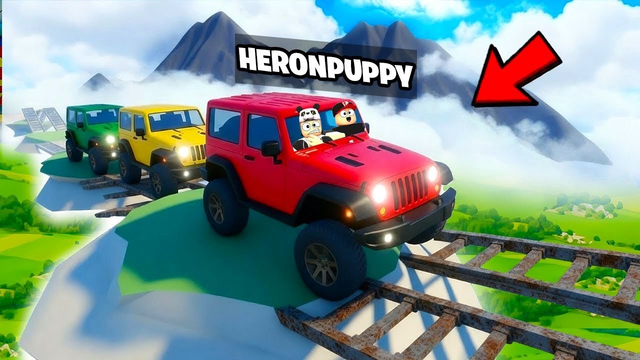 EN TEHLİKELİ YOLLARDAN ARABA İLE GEÇTİK! - Roblox