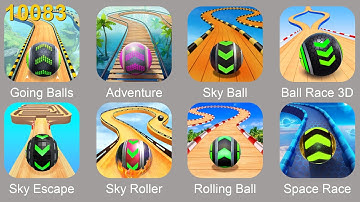 Going Balls Funny Fails, All Levels 10083 Vs Rollance Adventure Balls, Sky Rolling Ball 3D Gameplay