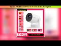Get Magcubic HY300 Pro + Projector 4K 720P With 5W Speaker Android 11 8000 Lumens WiFi 6 BT5.4 Outd