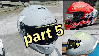 Part 5 Ll Proses Pendempulan Helm Yamaha Cargloss Ala Ala Shoei
