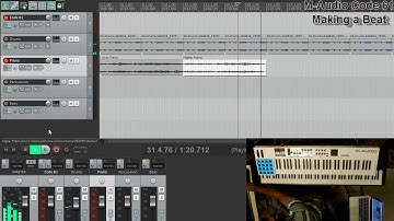 Making a Beat on the M-Audio Code 61