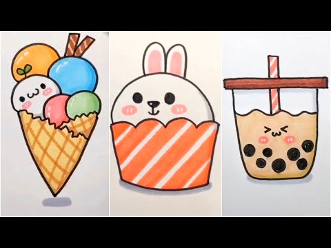 Vẽ hình cute đáng yêu, Những hình vẽ siêu cute | Cute drawing pictures #6 | Foci