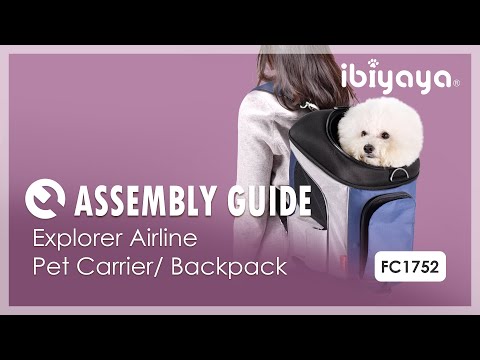 ibiyaya-explorer-airline-transparent-pet-carrier-assembly-guide---airline-approved-backpack
