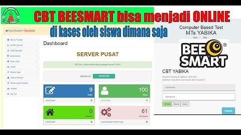 Panduan lengkap Seting Instal CBT BEESMART menjadi ONLINE | Ujian  CBY mirip UNBK, bisa PAS,PAT, PAT