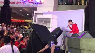 Sam Concepcion singing 'No Limitations' at Jolly Jolly Joy Joy