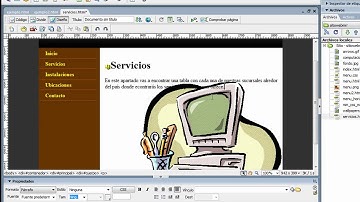 Adobe Dreamweaver CS3 | Crear un sitio web parte 4