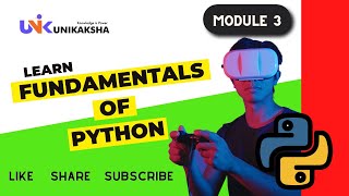 Fundamentals of Python Programming - Module 3