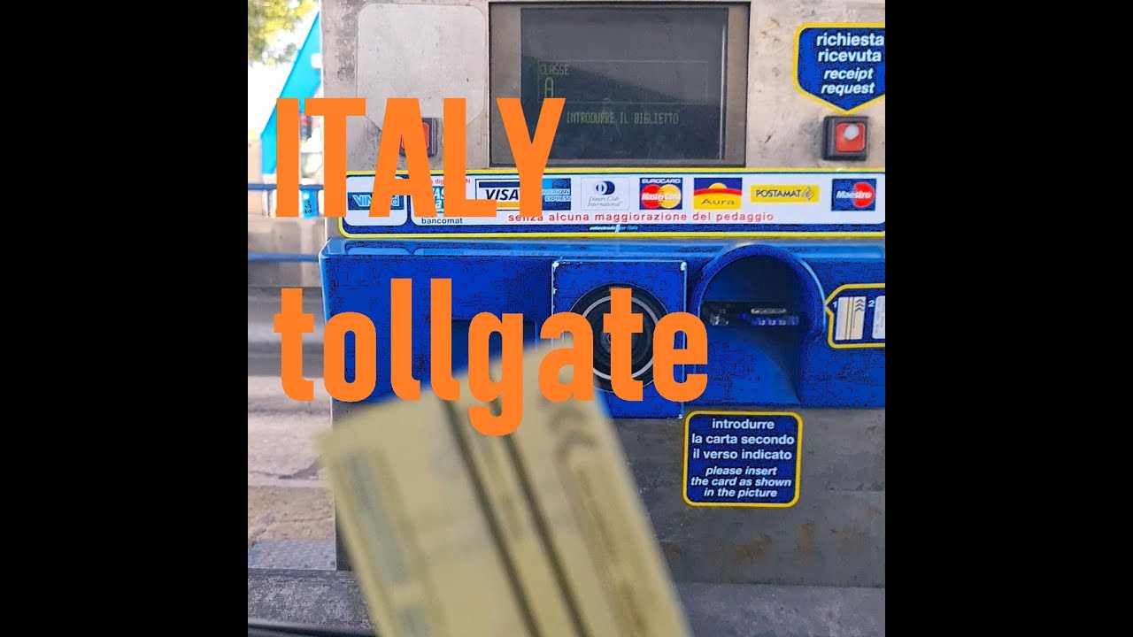 이탈리아 고속도로 톨게이트 통과하기
