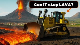 Can this GIANT Bulldozer Save a Town From Lava?