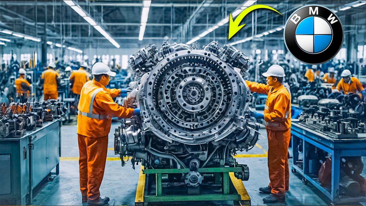 How CAR ENGINE Is Made? Assembling And Starting - YouTube