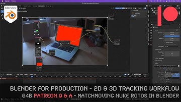Blender 3.0 for Production - 2D & 3D Tracking Workflow - 04b Q&A - Matchmoving NUKE Rotos in Blender