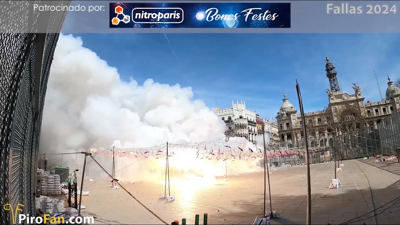 Pirotecnia Caballer FX - Mascletà 17 de Marzo Fallas 2024 Valencia