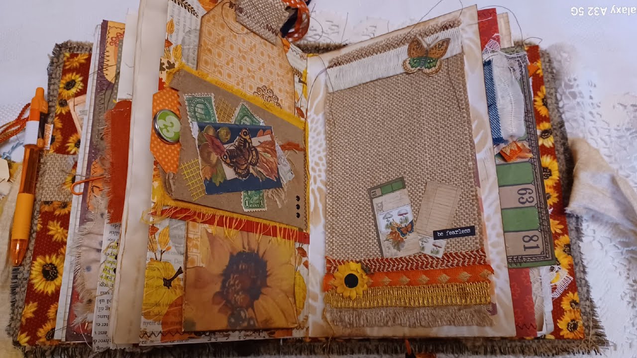 Sunflower FALL/AUTUMN JUNK JOURNAL September Stashbuster Challenge from ...