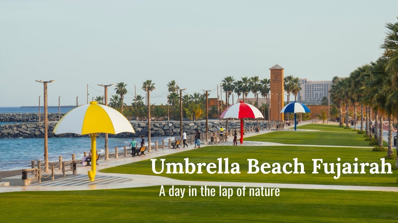 Umbrella beach Fujairah l Must visit place in the UAE