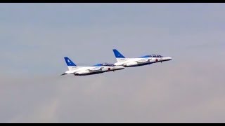 2017千歳航空祭  4号機と予備機帰投。ありがとうブルーインパルス！