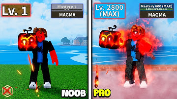 LEVEL 1 TO MAX LEVEL AS BACON USING ONLY MAGMA FRUIT | FULL GEAR HUMAN V4 WITH 0 ROBUX !!!