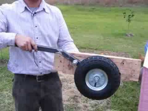 wheel assembly chicken coop wheels .com - YouTube