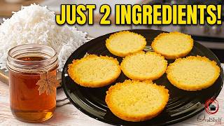 ONLY 2 INGREDIENTS! The Easiest Coconut Cookies Ever