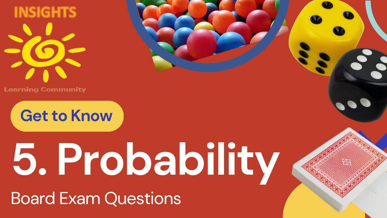 Probability 1Mark Board Questions with Solutions YouTube