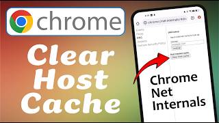 How to Clear Host Cache in Chrome (DNS Cache) - Chrome Net Internals