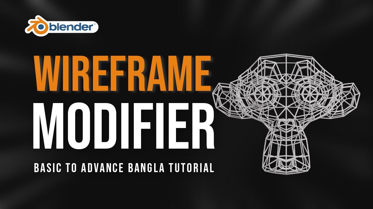 How to use Blender Modifier | Wireframe Modifier | Blender 4 Tutorial ...
