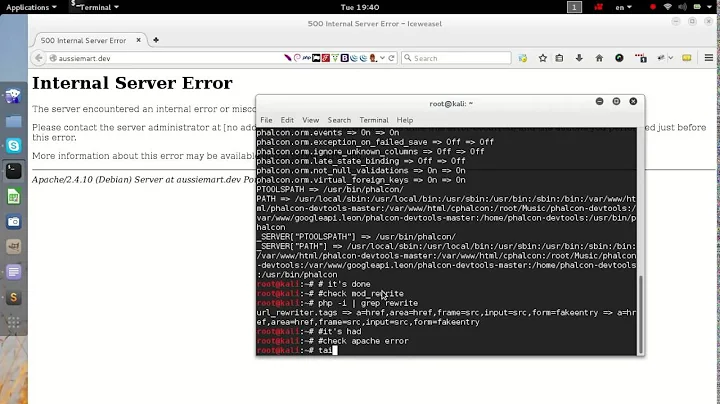 500 internal server error phalcon apache2 solution