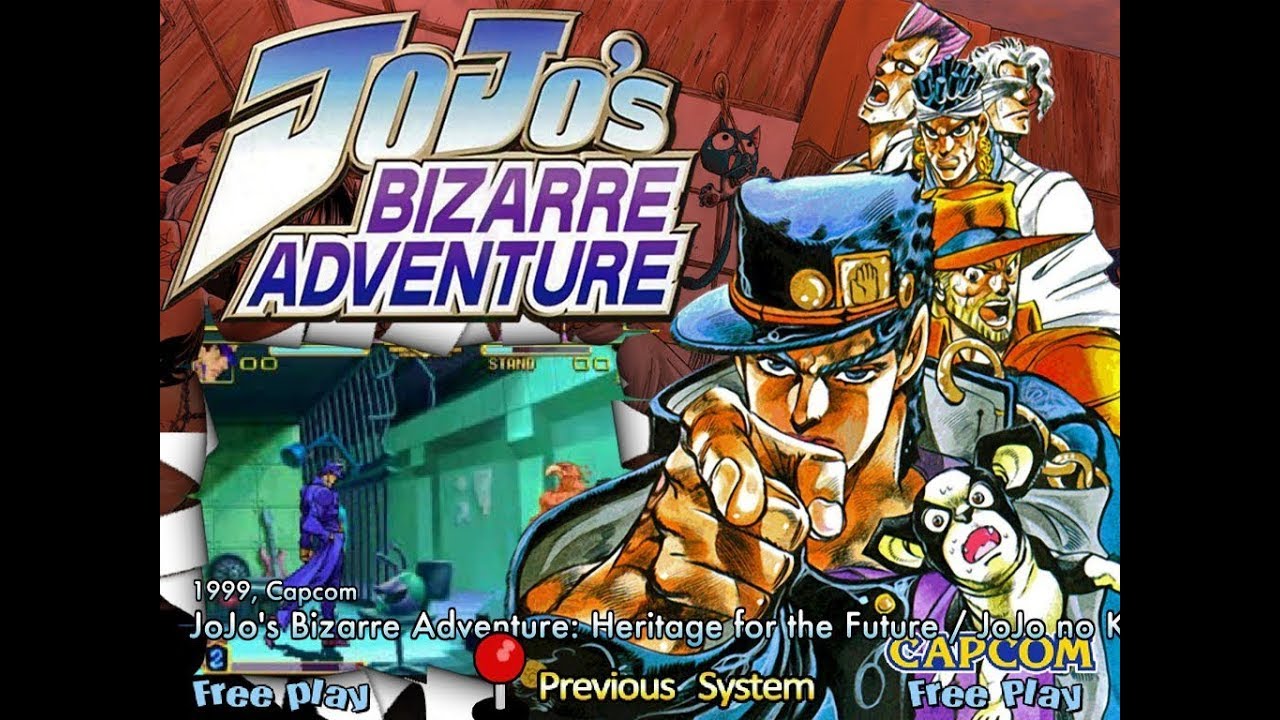 Play Arcade JoJo's Bizarre Adventure: Heritage for the Future / JoJo no  Kimyou na Bouken: Mirai e no Isan (Euro 990913, NO CD) Online in your  browser 