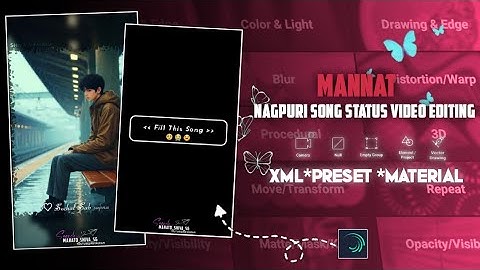 Mannat New Nagpuri Trending song status Editing alight motion #shivamahatoediting #nagpuri_status