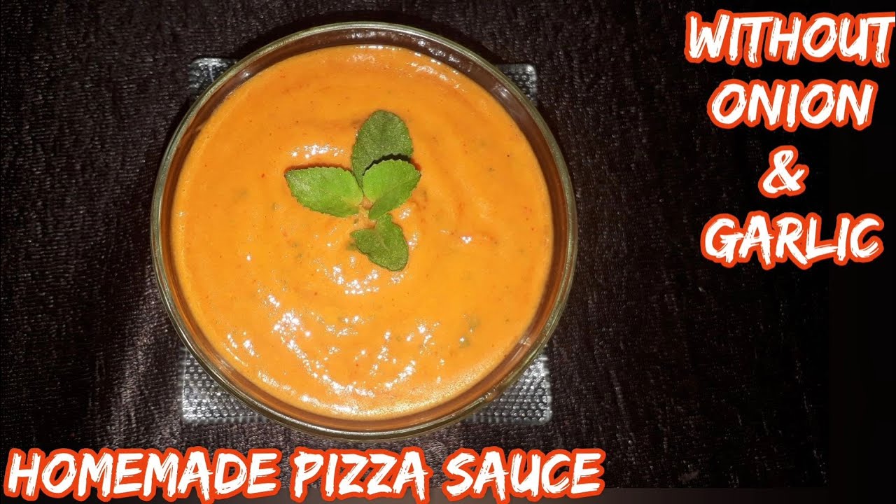 Homemade Pizza sauce without onion & garlic quick & easy pizza